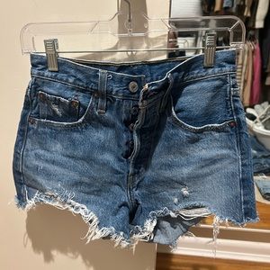 Levi’s distressed shorts